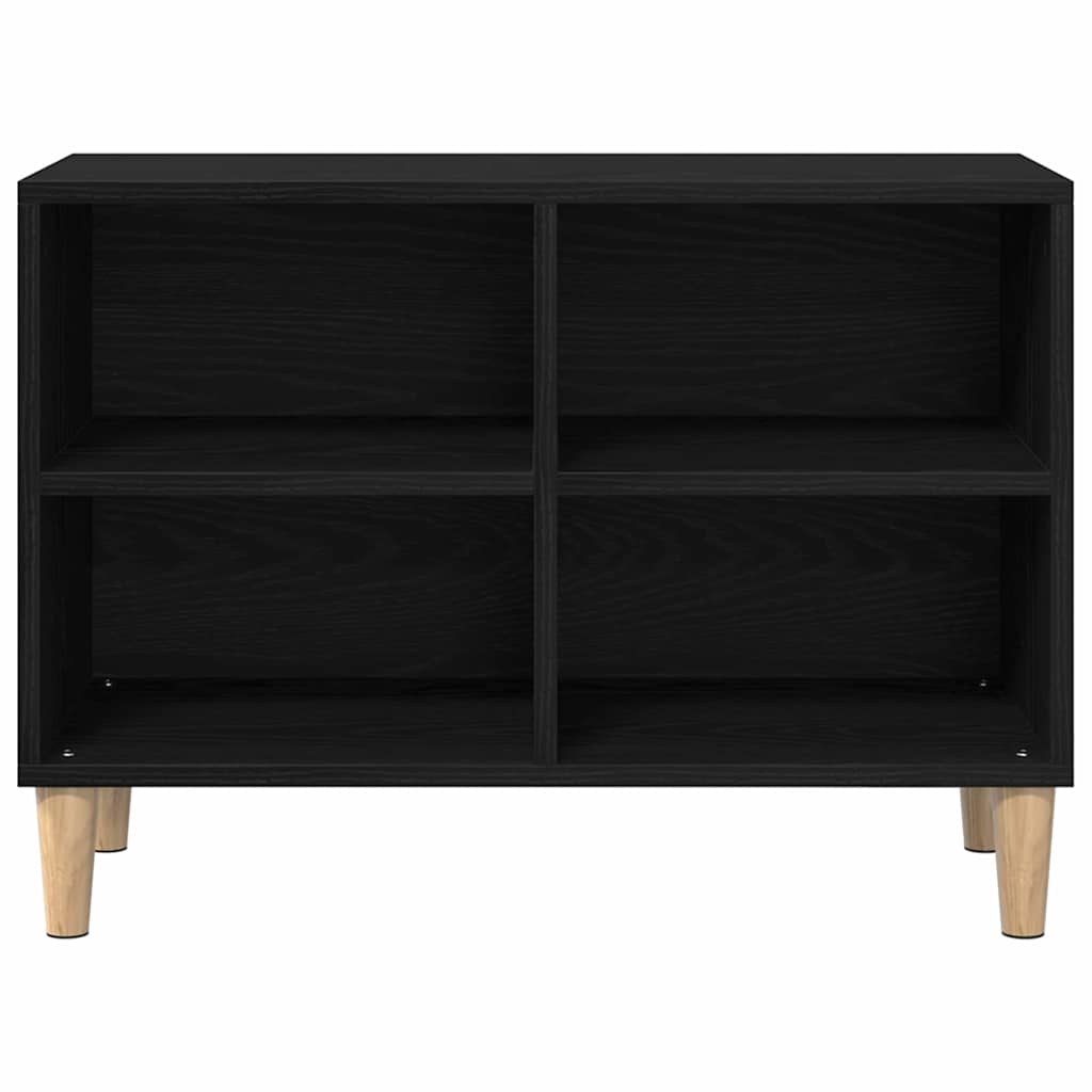 Televizní Skříň 69,5 X 30 X 50 Cm Černý Dub Kompozitní Dřevo