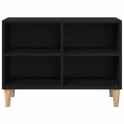 Televizní Skříň 69,5 X 30 X 50 Cm Černý Dub Kompozitní Dřevo