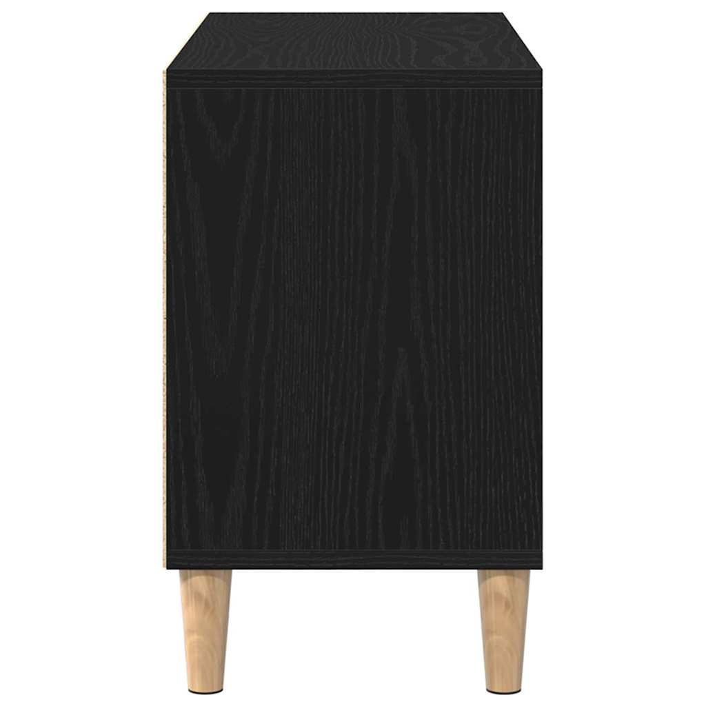 Televizní Skříň 69,5 X 30 X 50 Cm Černý Dub Kompozitní Dřevo
