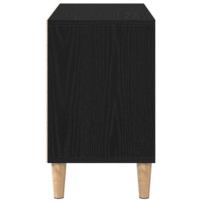 Televizní Skříň 69,5 X 30 X 50 Cm Černý Dub Kompozitní Dřevo