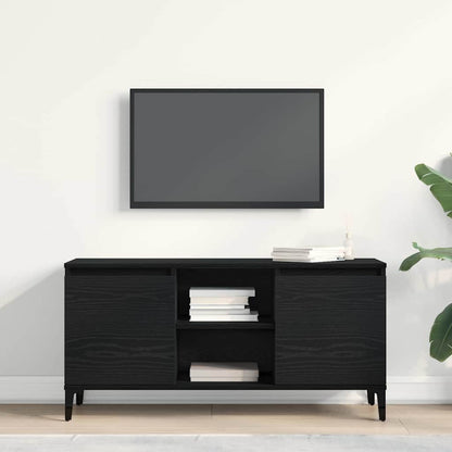 Televizní Skříň 102 X 35 X 50 Cm Černý Dub Kompozitní Dřevo
