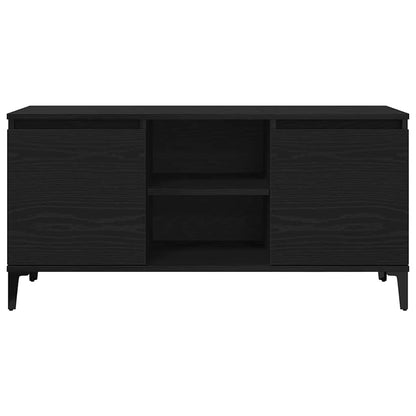 Televizní Skříň 102 X 35 X 50 Cm Černý Dub Kompozitní Dřevo