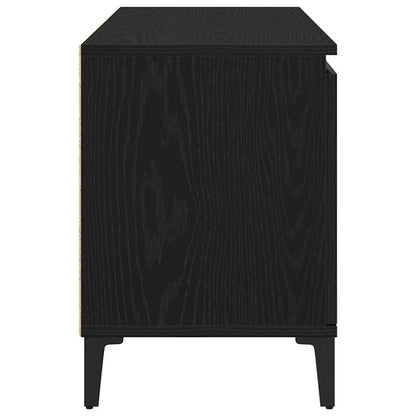 Televizní Skříň 102 X 35 X 50 Cm Černý Dub Kompozitní Dřevo