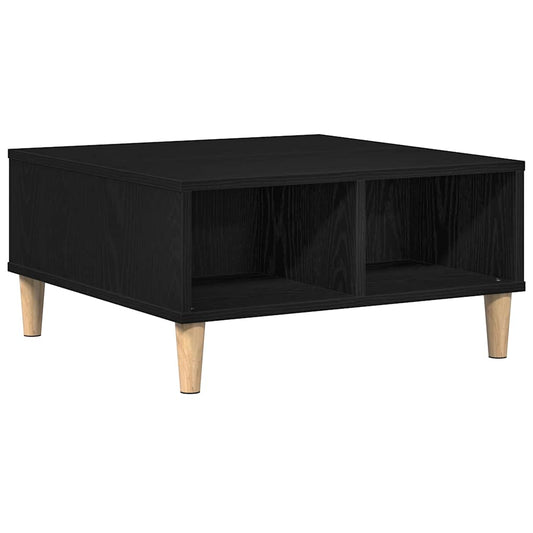 Konferenční Stolek Černý Dub 60 X 60 X 30 Cm Kompozitní Dřevo