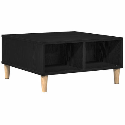 Konferenční Stolek Černý Dub 60 X 60 X 30 Cm Kompozitní Dřevo