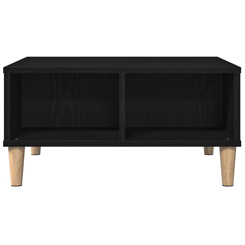 Konferenční Stolek Černý Dub 60 X 60 X 30 Cm Kompozitní Dřevo