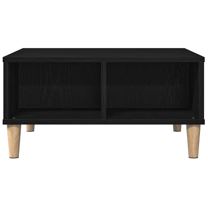 Konferenční Stolek Černý Dub 60 X 60 X 30 Cm Kompozitní Dřevo