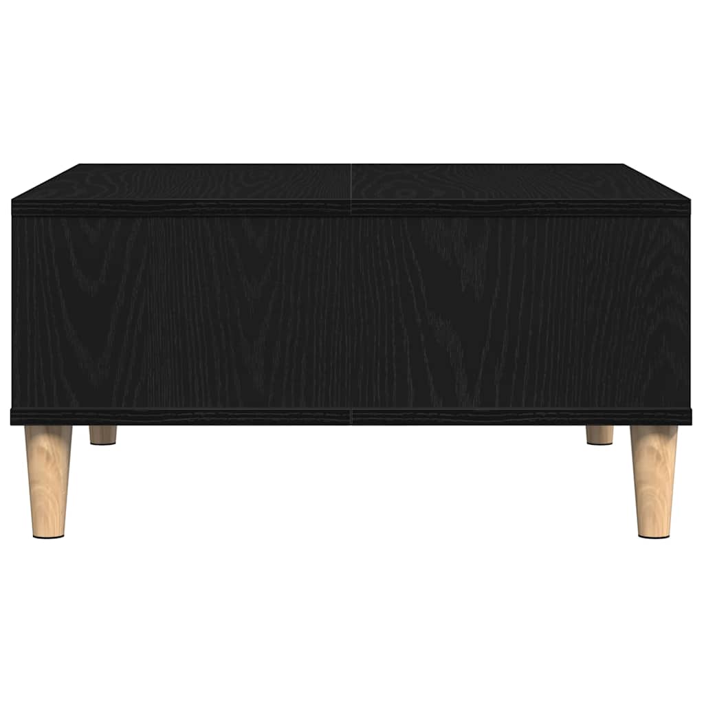 Konferenční Stolek Černý Dub 60 X 60 X 30 Cm Kompozitní Dřevo