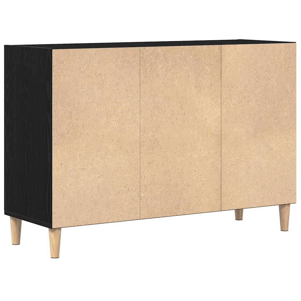 Servírovací Skříň 103,5 X 35 X 70 Cm Kompozitní Dřevo Černý Dub