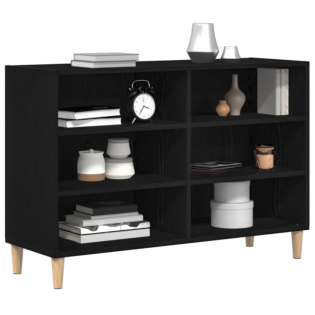 Servírovací Skříň 103,5 X 35 X 70 Cm Kompozitní Dřevo Černý Dub