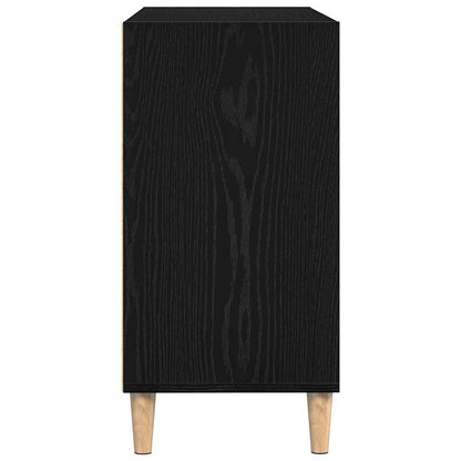 Servírovací Skříň 103,5 X 35 X 70 Cm Kompozitní Dřevo Černý Dub