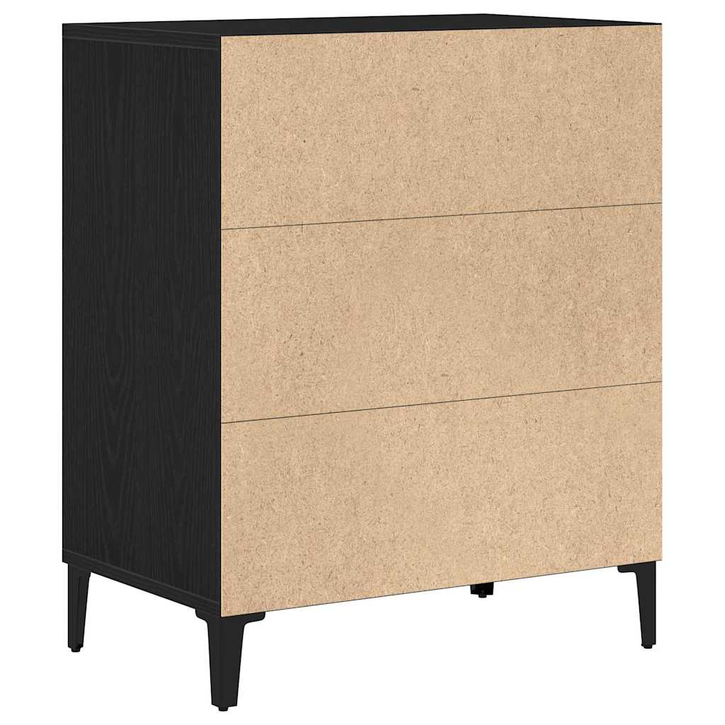 Servírovací Skříň Černý Dub 57 X 35 X 70 Cm Kompozitní Dřevo
