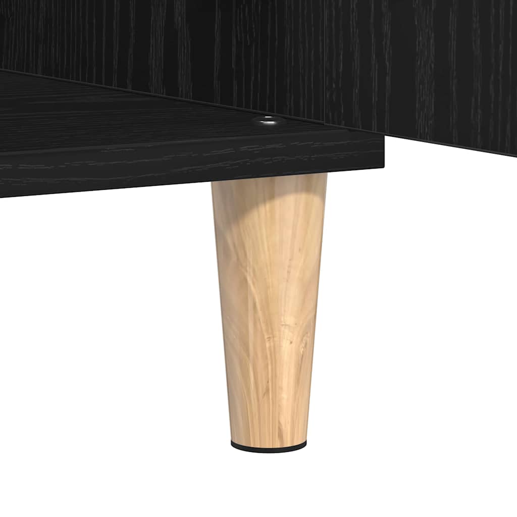 Servírovací Skříň Černý Dub 60 X 35 X 70 Cm Kompozitní Dřevo