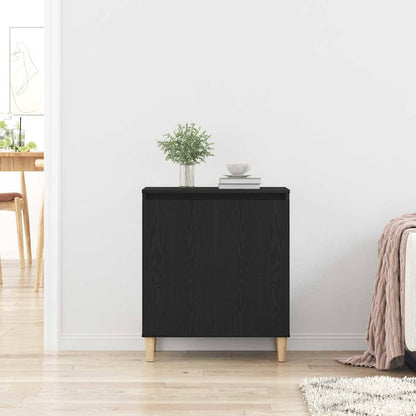 Servírovací Skříň Černý Dub 60 X 35 X 70 Cm Kompozitní Dřevo