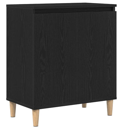 Servírovací Skříň Černý Dub 60 X 35 X 70 Cm Kompozitní Dřevo