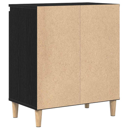 Servírovací Skříň Černý Dub 60 X 35 X 70 Cm Kompozitní Dřevo