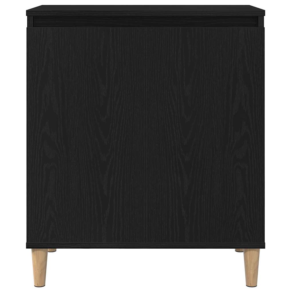 Servírovací Skříň Černý Dub 60 X 35 X 70 Cm Kompozitní Dřevo