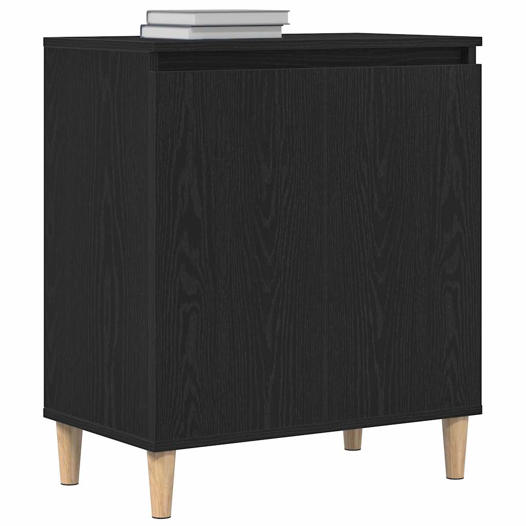 Servírovací Skříň Černý Dub 60 X 35 X 70 Cm Kompozitní Dřevo