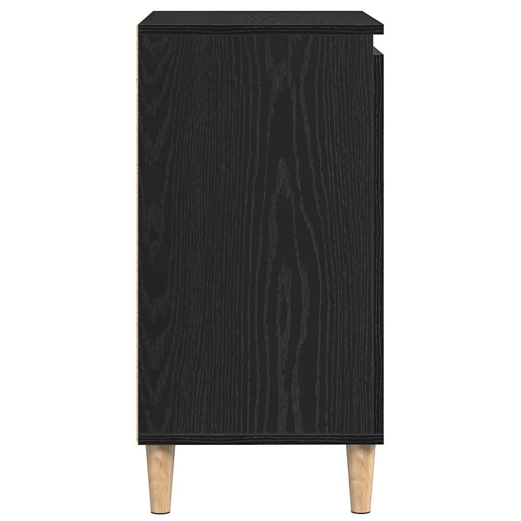 Servírovací Skříň Černý Dub 60 X 35 X 70 Cm Kompozitní Dřevo