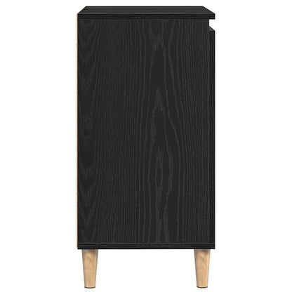 Servírovací Skříň Černý Dub 60 X 35 X 70 Cm Kompozitní Dřevo