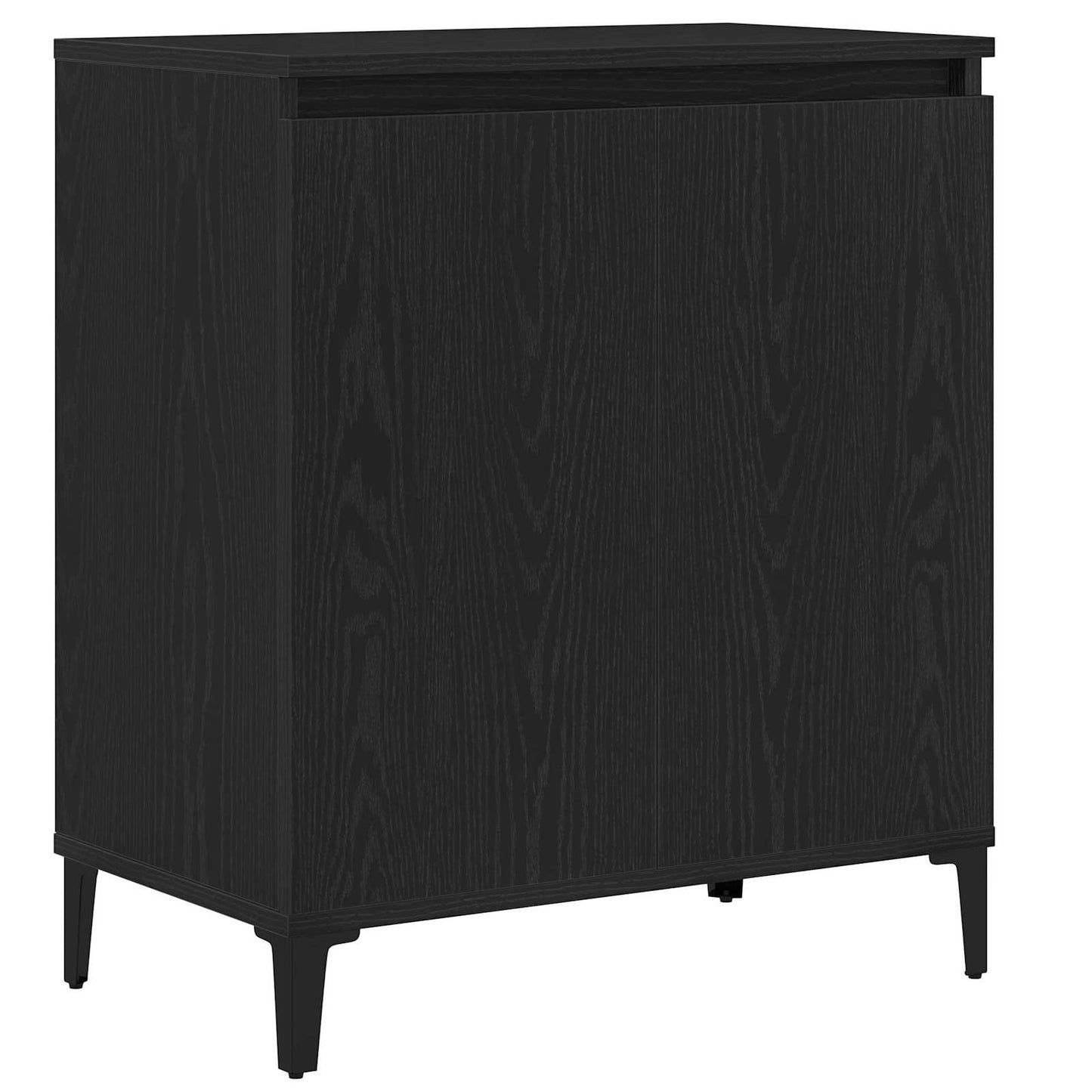 Servírovací Skříň Černý Dub 60 X 35 X 70 Cm Kompozitní Dřevo
