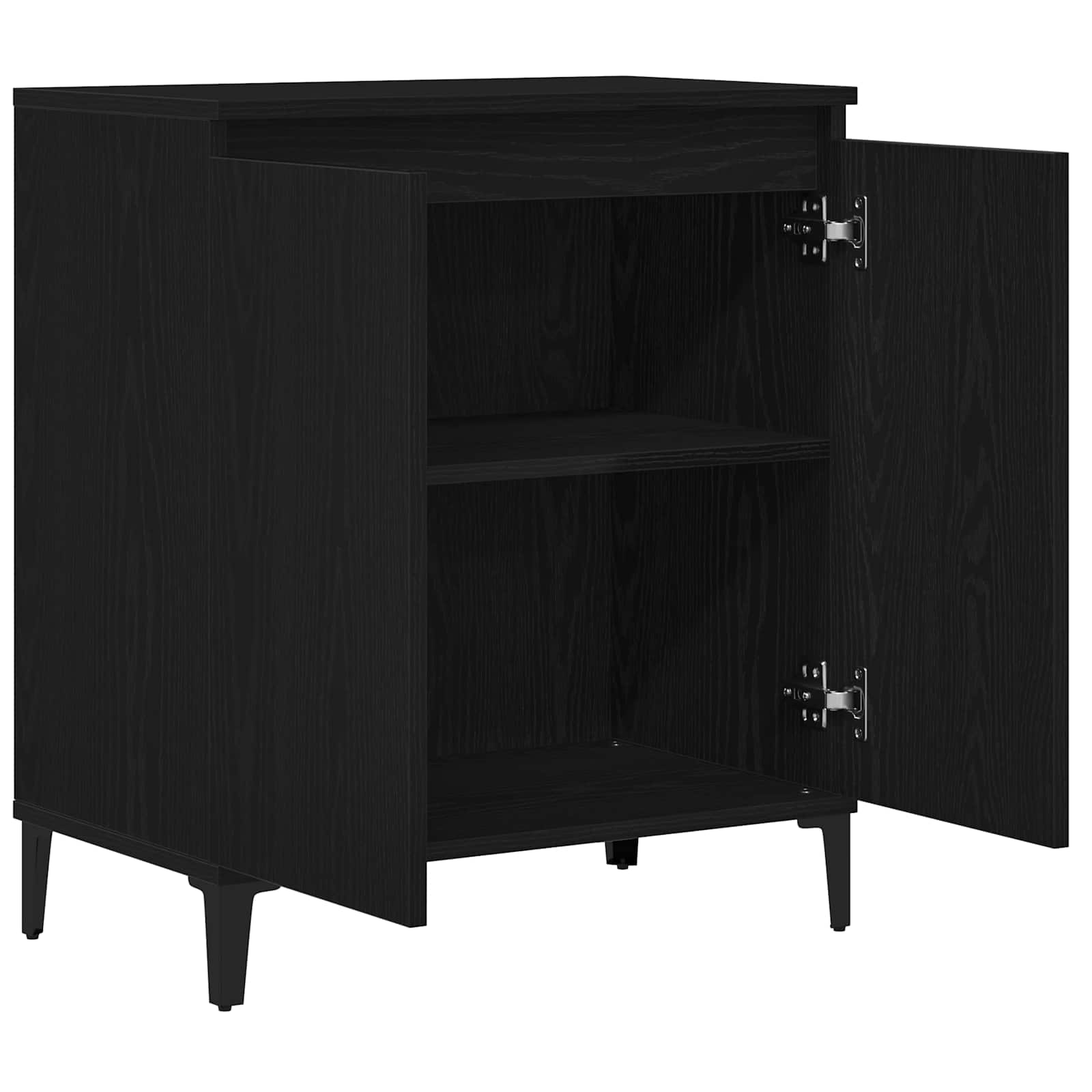 Servírovací Skříň Černý Dub 60 X 35 X 70 Cm Kompozitní Dřevo