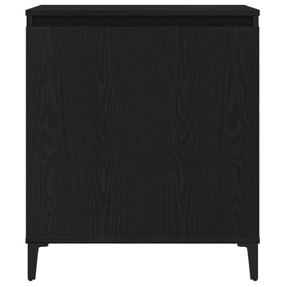 Servírovací Skříň Černý Dub 60 X 35 X 70 Cm Kompozitní Dřevo
