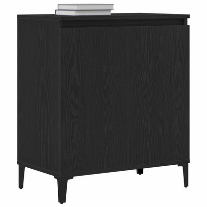 Servírovací Skříň Černý Dub 60 X 35 X 70 Cm Kompozitní Dřevo