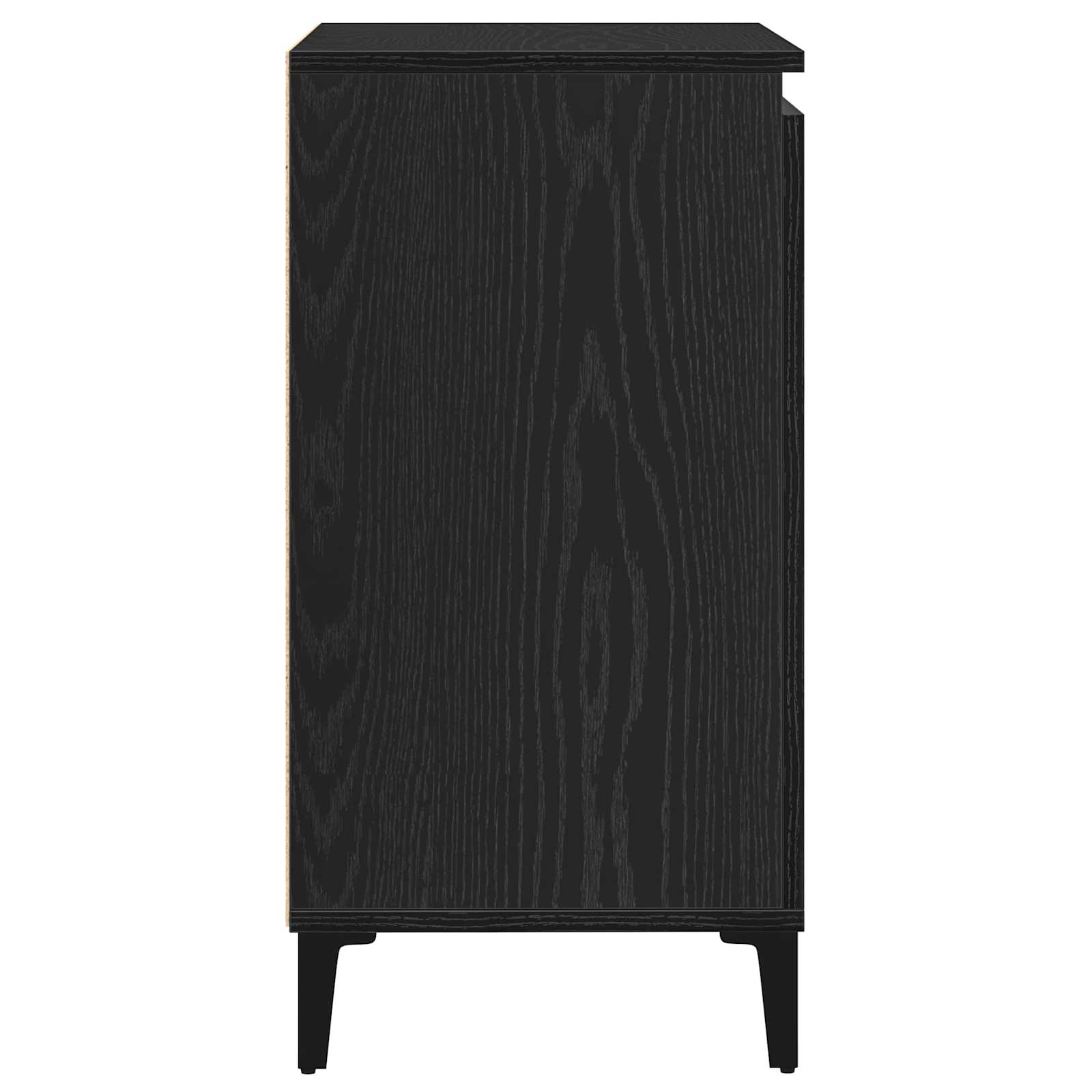 Servírovací Skříň Černý Dub 60 X 35 X 70 Cm Kompozitní Dřevo