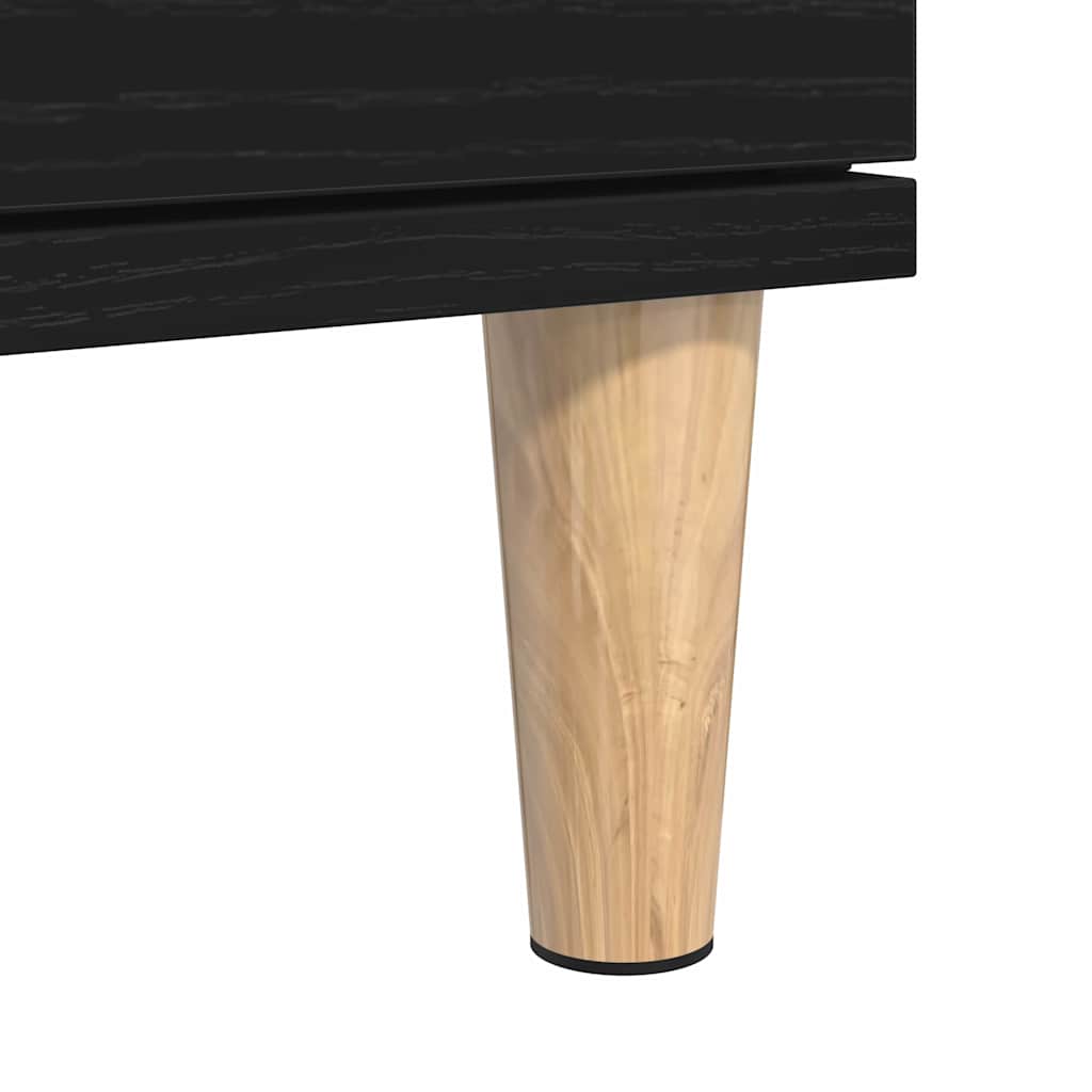 Servírovací Skříň Černý Dub 60 X 35 X 70 Cm Kompozitní Dřevo