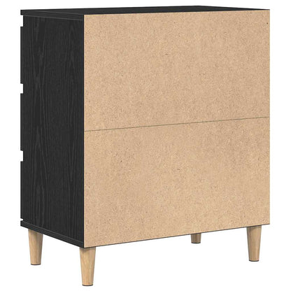 Servírovací Skříň Černý Dub 60 X 35 X 70 Cm Kompozitní Dřevo