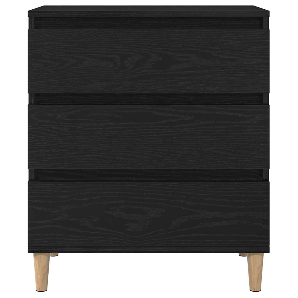 Servírovací Skříň Černý Dub 60 X 35 X 70 Cm Kompozitní Dřevo