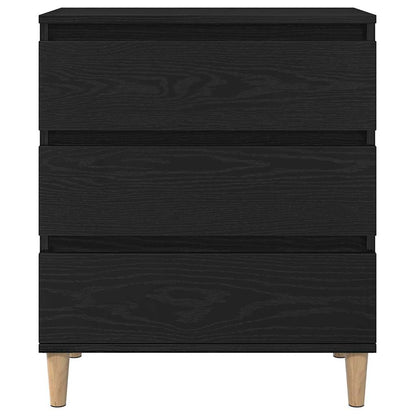 Servírovací Skříň Černý Dub 60 X 35 X 70 Cm Kompozitní Dřevo