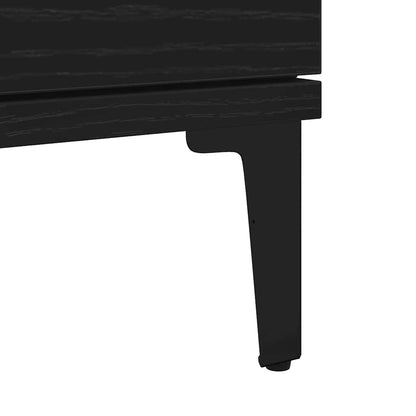 Servírovací Skříň Černý Dub 60 X 35 X 70 Cm Kompozitní Dřevo