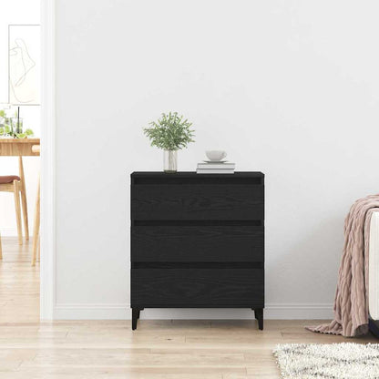Servírovací Skříň Černý Dub 60 X 35 X 70 Cm Kompozitní Dřevo