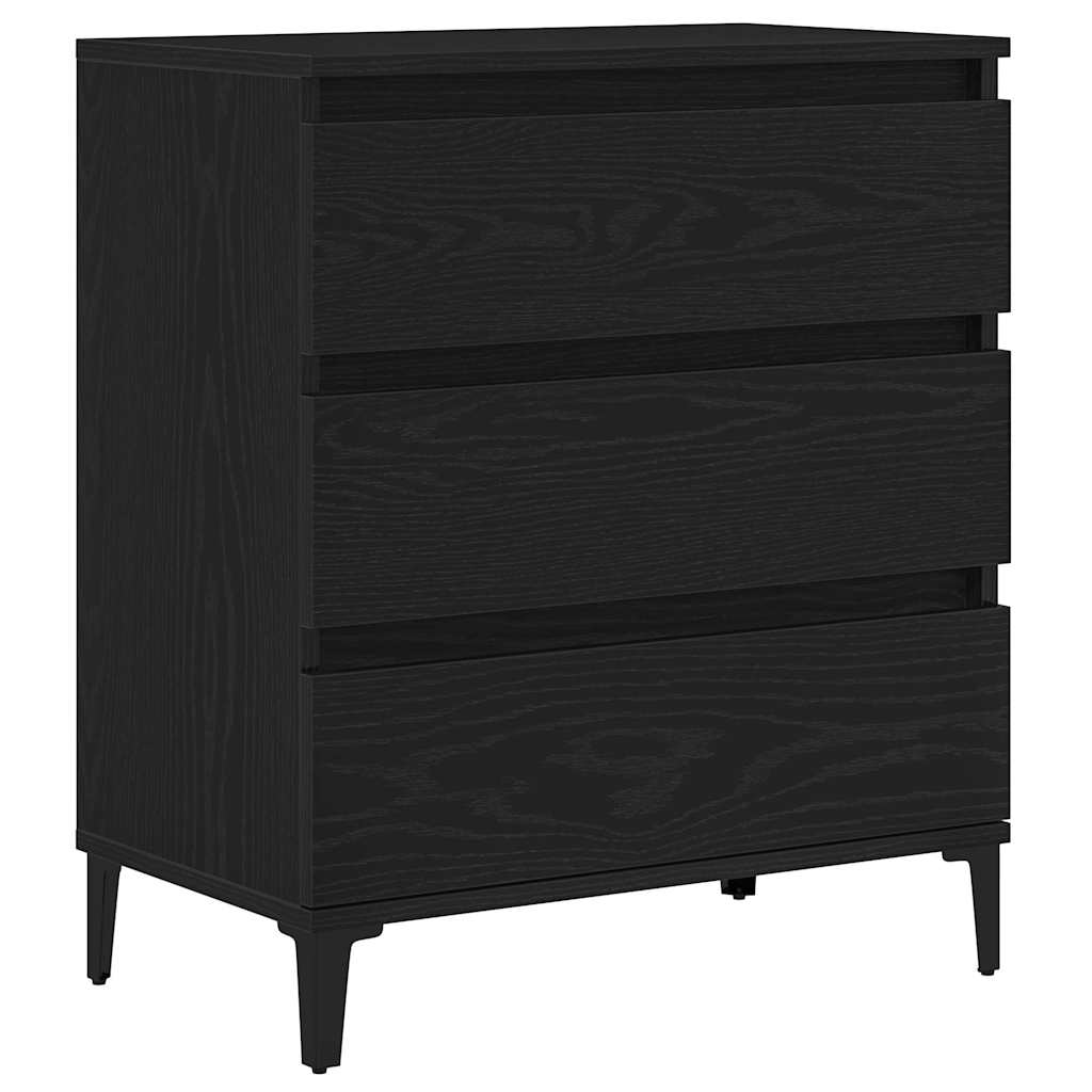 Servírovací Skříň Černý Dub 60 X 35 X 70 Cm Kompozitní Dřevo