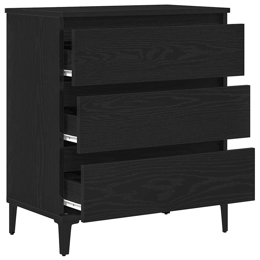 Servírovací Skříň Černý Dub 60 X 35 X 70 Cm Kompozitní Dřevo