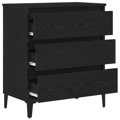 Servírovací Skříň Černý Dub 60 X 35 X 70 Cm Kompozitní Dřevo