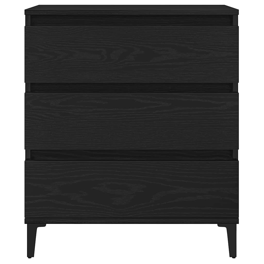 Servírovací Skříň Černý Dub 60 X 35 X 70 Cm Kompozitní Dřevo