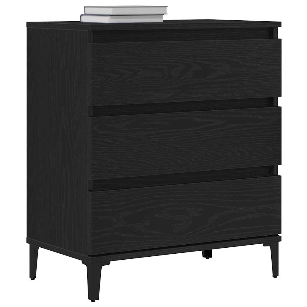Servírovací Skříň Černý Dub 60 X 35 X 70 Cm Kompozitní Dřevo