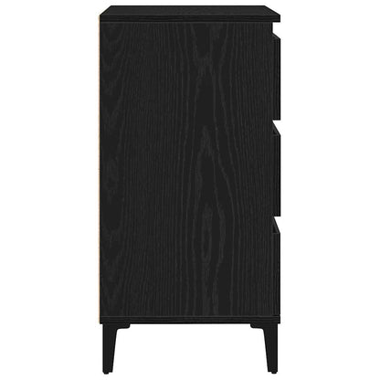 Servírovací Skříň Černý Dub 60 X 35 X 70 Cm Kompozitní Dřevo