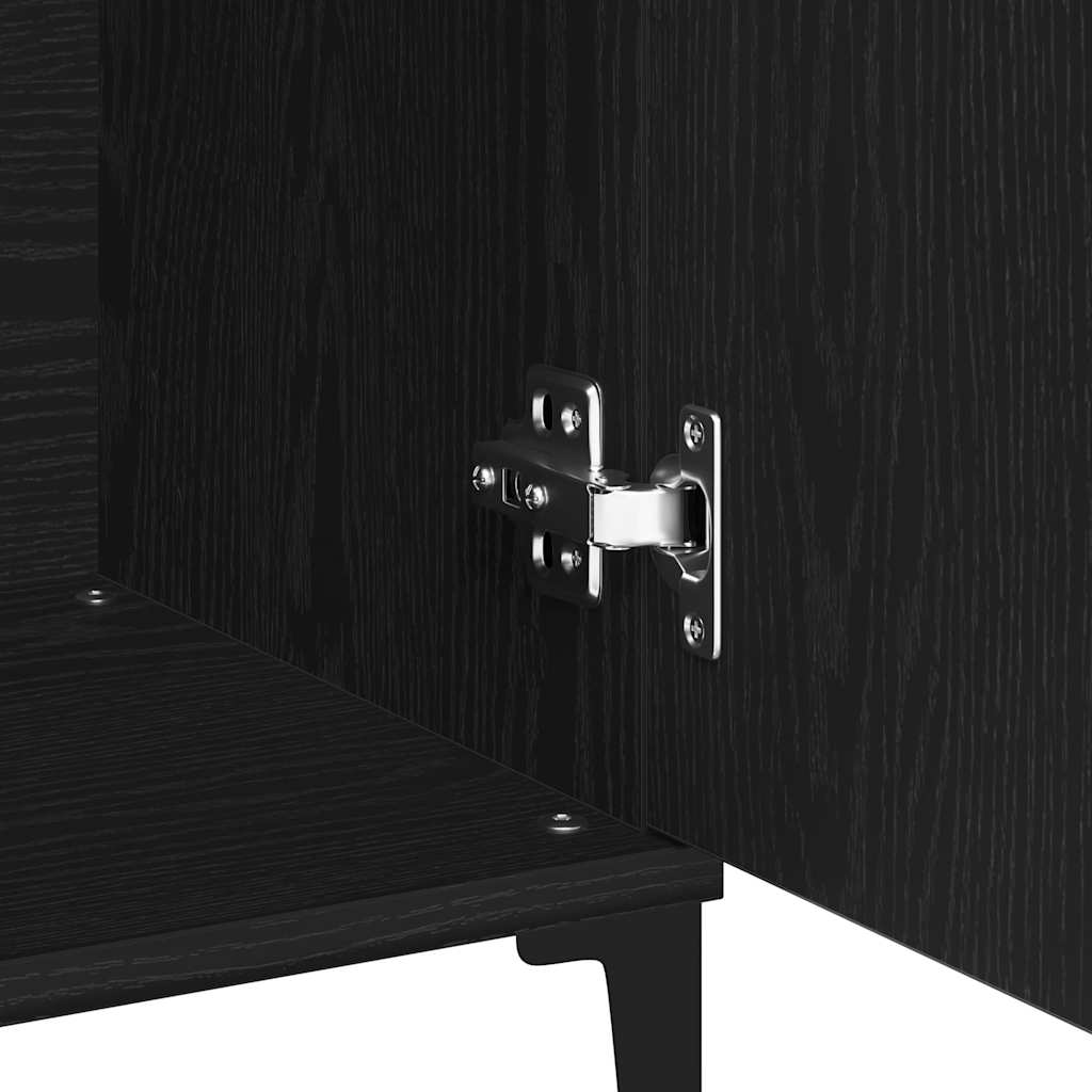 Servírovací Skříň Černý Dub 104 X 35 X 70 Cm Kompozitní Dřevo