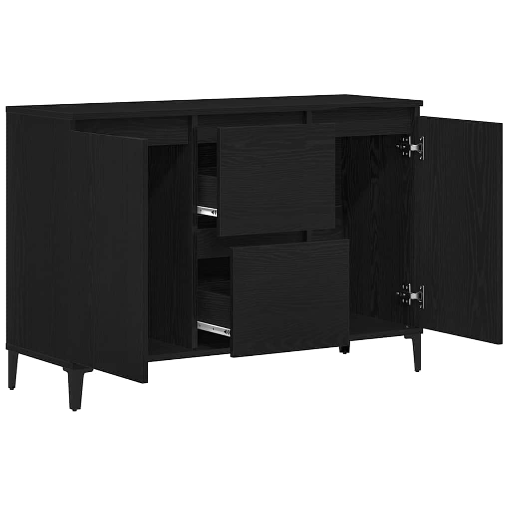 Servírovací Skříň Černý Dub 104 X 35 X 70 Cm Kompozitní Dřevo