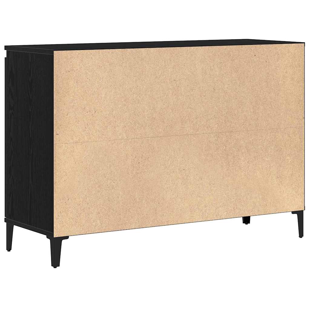 Servírovací Skříň Černý Dub 104 X 35 X 70 Cm Kompozitní Dřevo