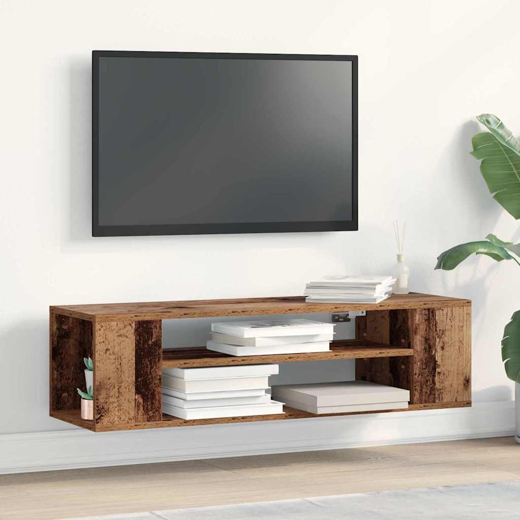 Televizní Skříň 100 X 30 X 26,5 Cm Staré Dřevo Kompozitní Dřevo