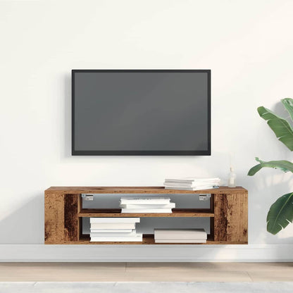 Televizní Skříň 100 X 30 X 26,5 Cm Staré Dřevo Kompozitní Dřevo