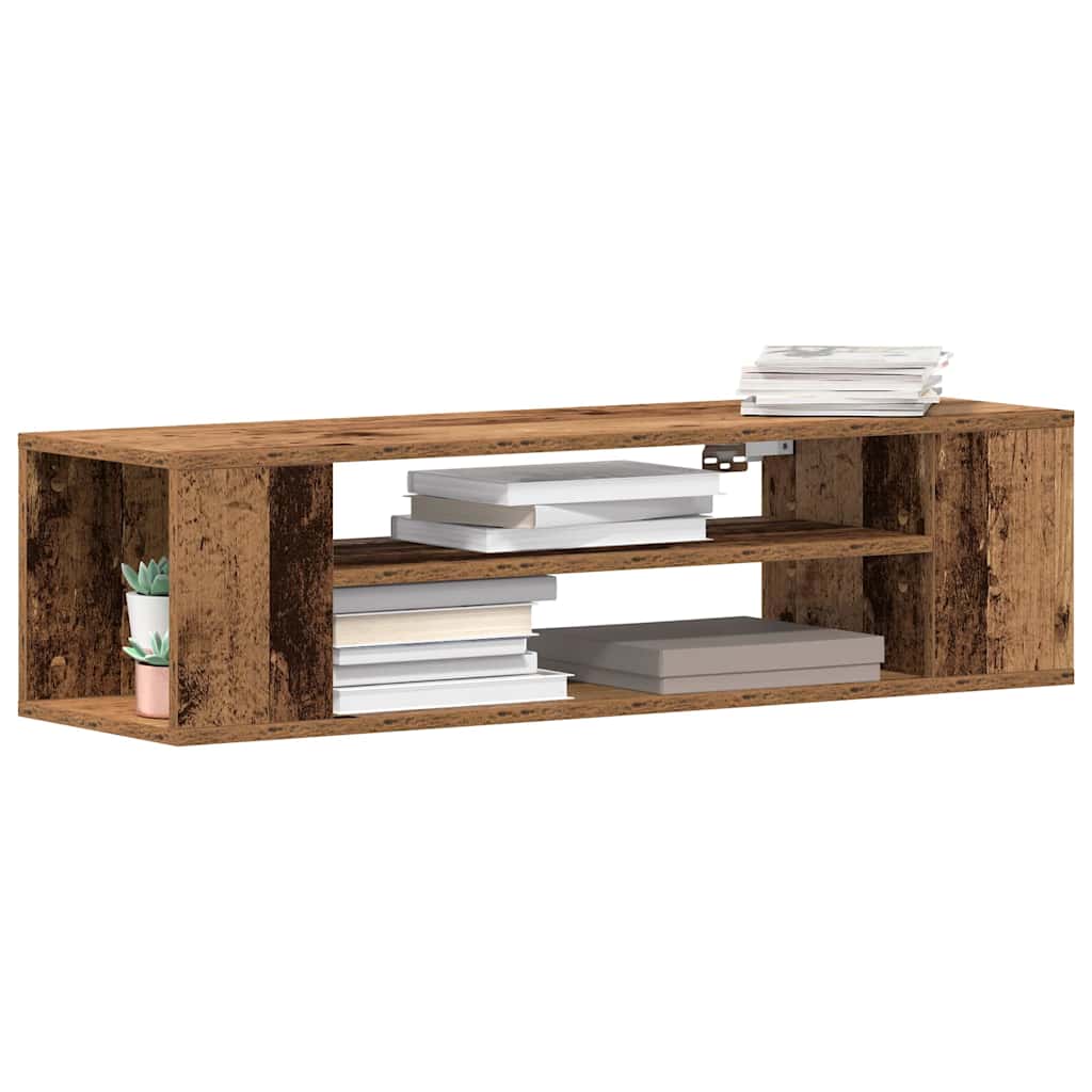 Televizní Skříň 100 X 30 X 26,5 Cm Staré Dřevo Kompozitní Dřevo