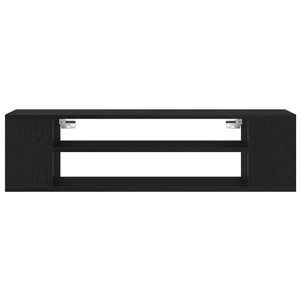 Televizní Skříň 100 X 30 X 26,5 Cm Černý Dub Kompozitní Dřevo