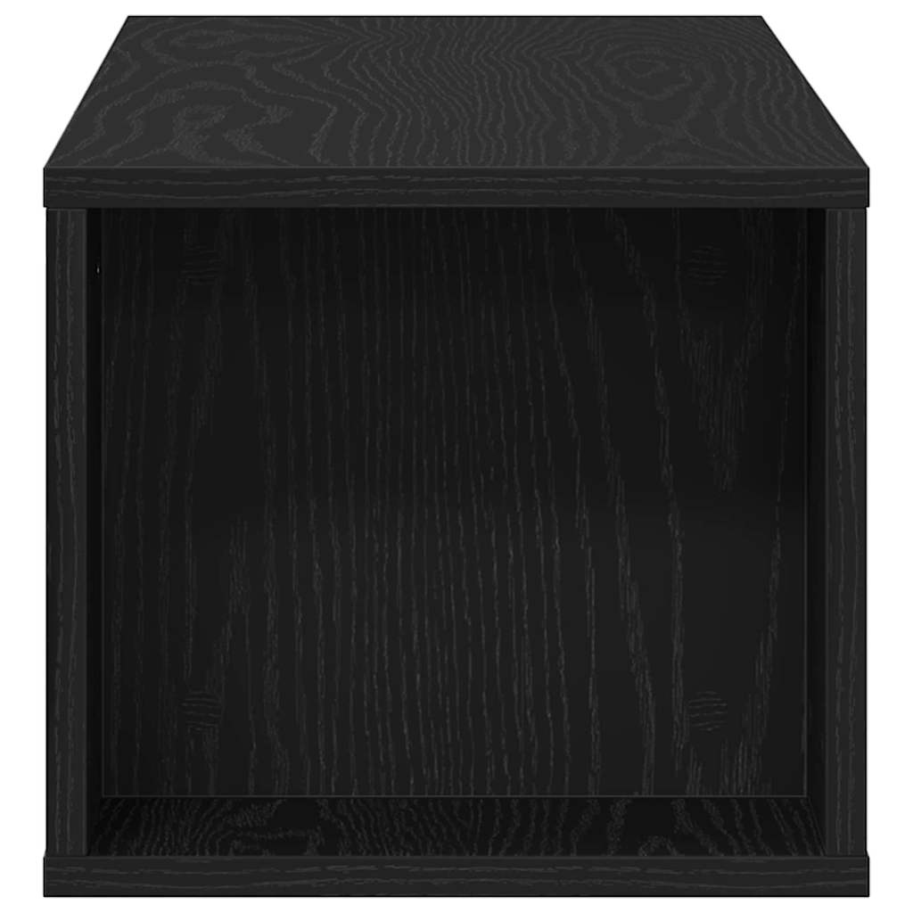 Televizní Skříň 100 X 30 X 26,5 Cm Černý Dub Kompozitní Dřevo