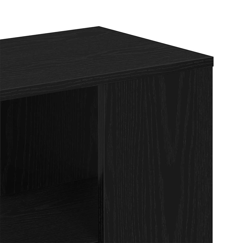 Servírovací Skříň Černý Dub 60 X 30 X 50 Cm Kompozitní Dřevo